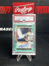 2024 Topps Inception Pete Crow-Armstrong Aqua Jumbo Patch Auto /50 PSA 10 RC