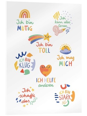 Acrylglasbild Affirmationen für Kinder - Sandy Lohß