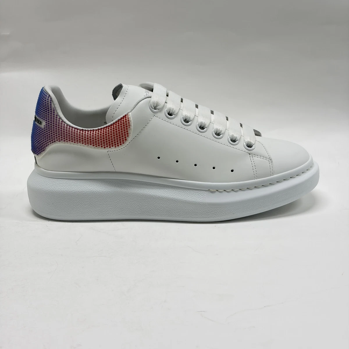 Alexander McQueen Oversized Sneaker White Red Blue for sale | eBay