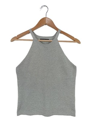 EVEN&ODD Stricktop Damen Top Gr. DE 40 hellgrau Casual-Look