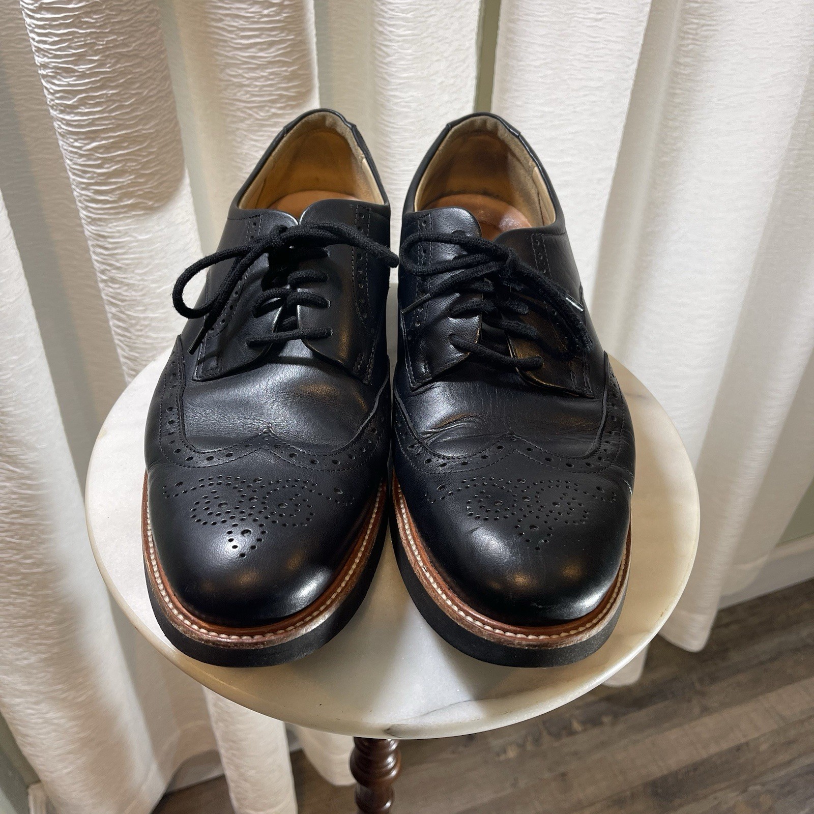 SAOLA Scarpe eleganti Samuel Hubbard da uomo in pelle nera stile Oxford taglia 11 5