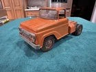 Vintage Tonka State Hi-Way Dept ? Allied Moving Orange Cab Only Older Hub Caps