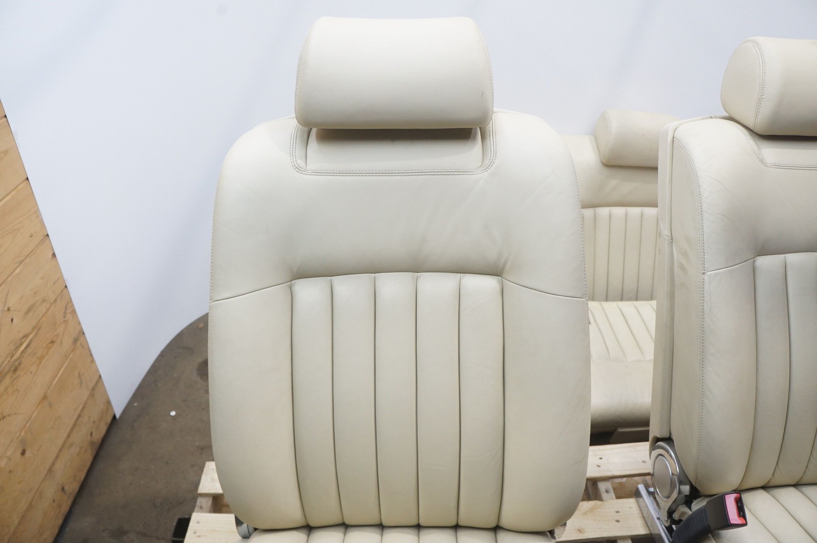 Set Front Rear Left Right Leather Seat Tan OEM Rolls Royce Phantom Vii 2006