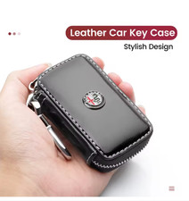 Custodia in pelle per chiavi auto multifunzione, borsa portaoggetti per Alfa
