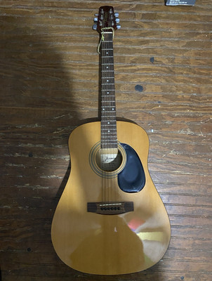 Jasmine S35 Dreadnought Acoustic Guitar Natural 6-String RH Rosewood +Strap