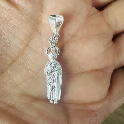 Sterling Silber 925 St. Judas Anhänger massiv katholisch christlich