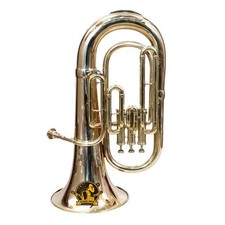 Bb 3-Valve Euphonium Brass Musical Instrument with Mouthpiece and Hard Case