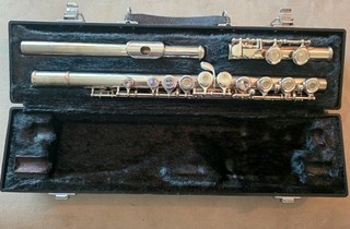 Yamaha 261 Open Hole Silver Plated Flute Offset G
