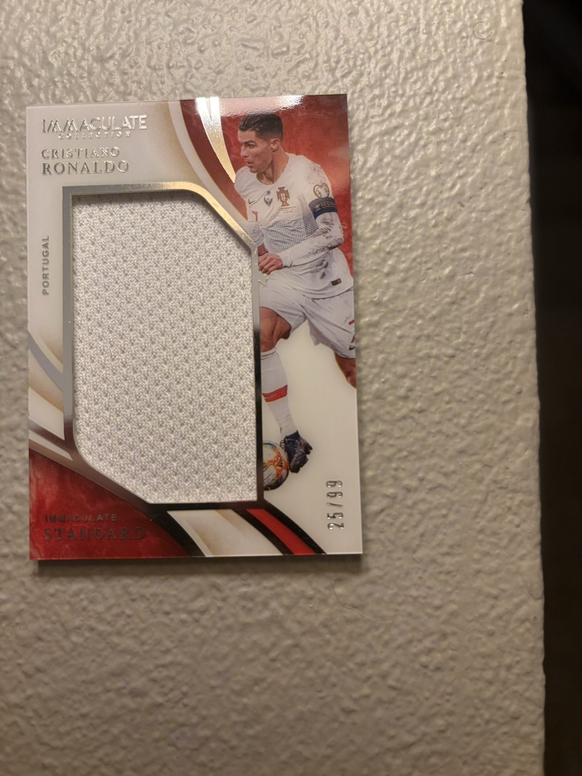 Cristiano Ronaldo 2020 Immaculate Standard Match Worn / Game Used Patch /99 view 3