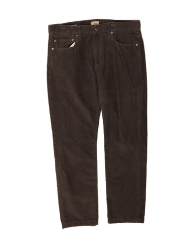 J. CREW Herren 770 Slim Cord Hose W32 L30 Grau Baumwolle BG02