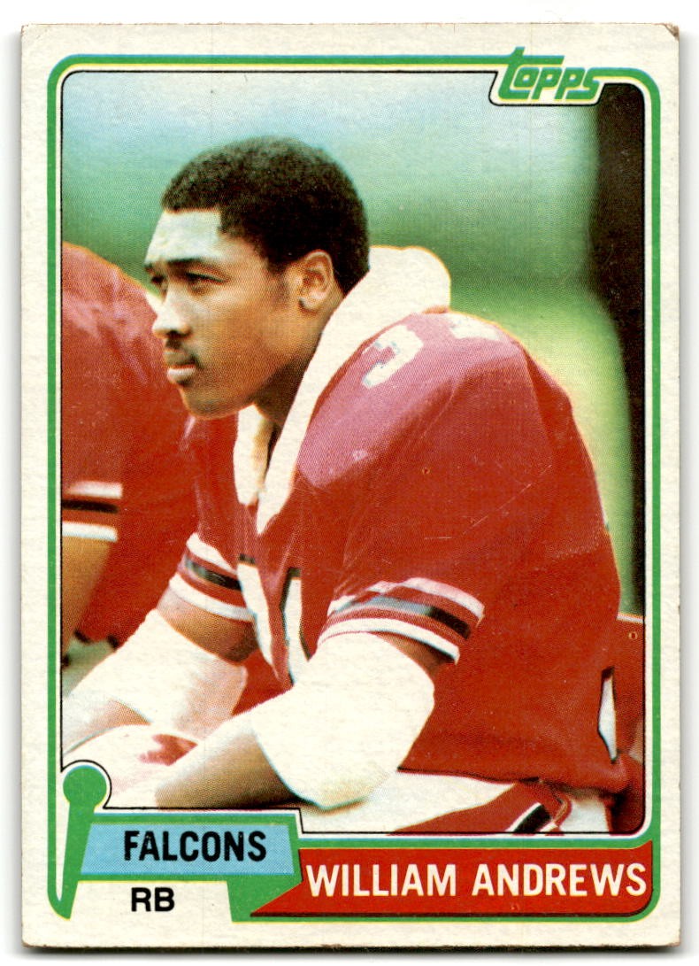1981 Topps #528 William Andrews Atlanta Falcons