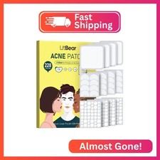 LitBear Pimple Patches for Face, Large Acne Patch, XL Hydrocolloid Bandages,Zit