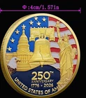 USA 250th Anniversary Coin 1776–2026 Statue of Liberty Bald Eagle Collectible