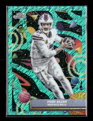 2025 Topps Chrome Cosmic Aqua Equinox Refractor Josh Allen #/199 #10