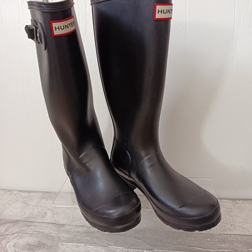 Women’s Hunter Wellies Size 3 Original Black With Bag - Picture 19 of 21