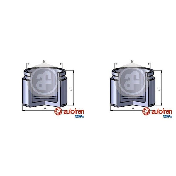 2X Autofren 38Mm Kolben Bremssattel Bremssattelkolben Hinten Passend FüR Nissan-image