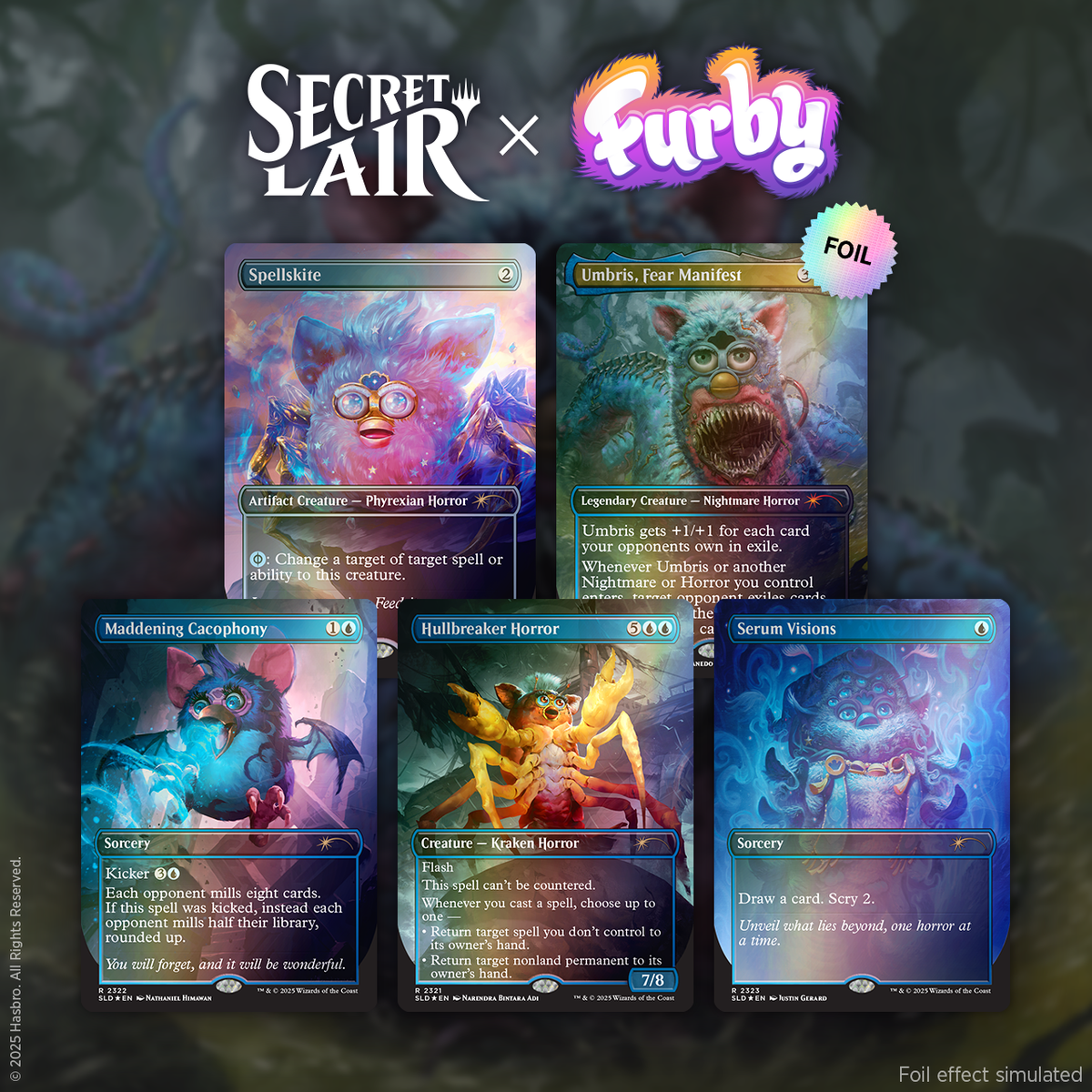 Furby: x Lair Secret シークレットレイヤー　ファービー　レインボーfoil版 mtg Furbys: Lair Secret | Edition​ Foil Gathering The マジック：ザ・ギャザリング