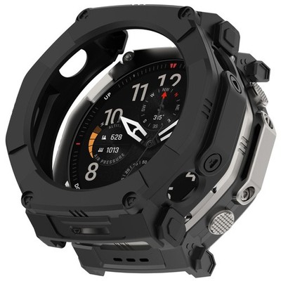 Smartwatch TPU Hülle für Amazfit T-Rex Ultra 2 Schutz Gehäuse Stoßfest Schwarz