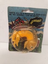 Vintage RARE ODDitiy Devil Fish Toy Crawling Wall Devil Fish New On Card 5&Dime