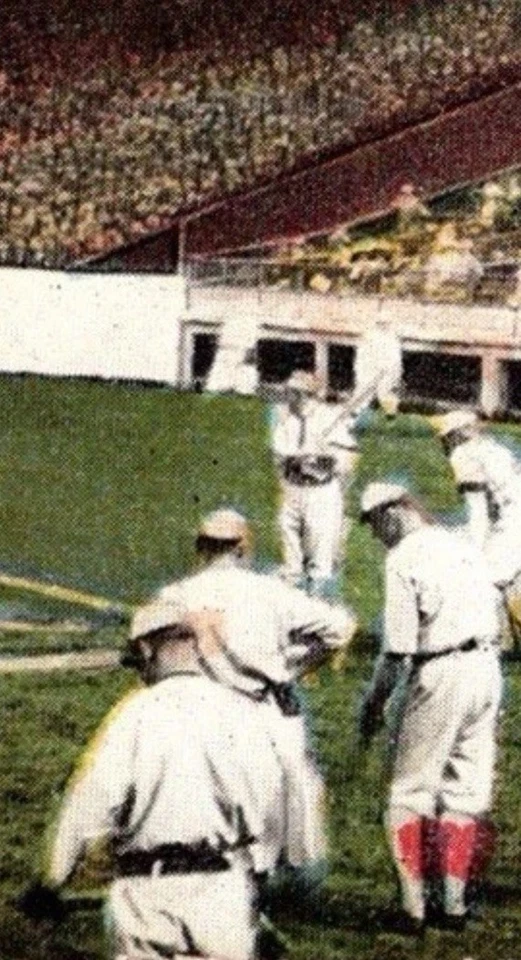 Antigua postal de Babe Ruth Boston Red Sox Fenway Park 1914 bateo de Babe Ruth JO5 Foto 2 de 3