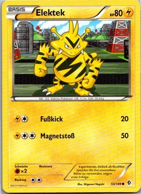 Pokemon Elektek 53/149 Überschrittene Schwellen Deutsch