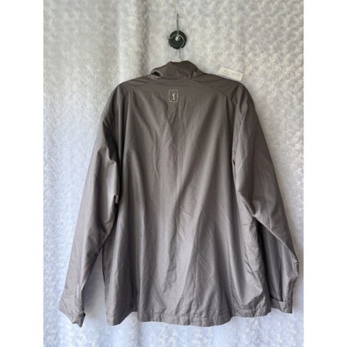 PGA Tour Pro Series Jacket Men's Large L Windbreaker Gray Quarter Zip Pullover - Picture 3 of 7