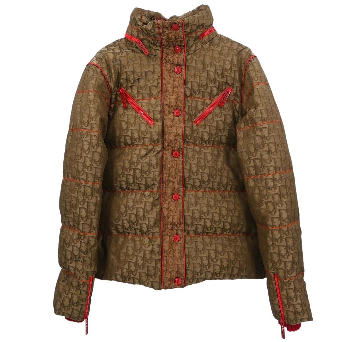 Christian Dior Zip Up Jacket Brown 4H12127512 #38 145502