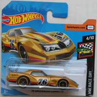 Hot Wheels 1976 Chevy Chevrolet Greenwood Corvette Goldmetallic Neu/Ovp Hw ´76