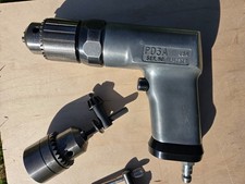 Clean Used Snap-on Pd3 Air Drill W Extra Optional Larger Chuck