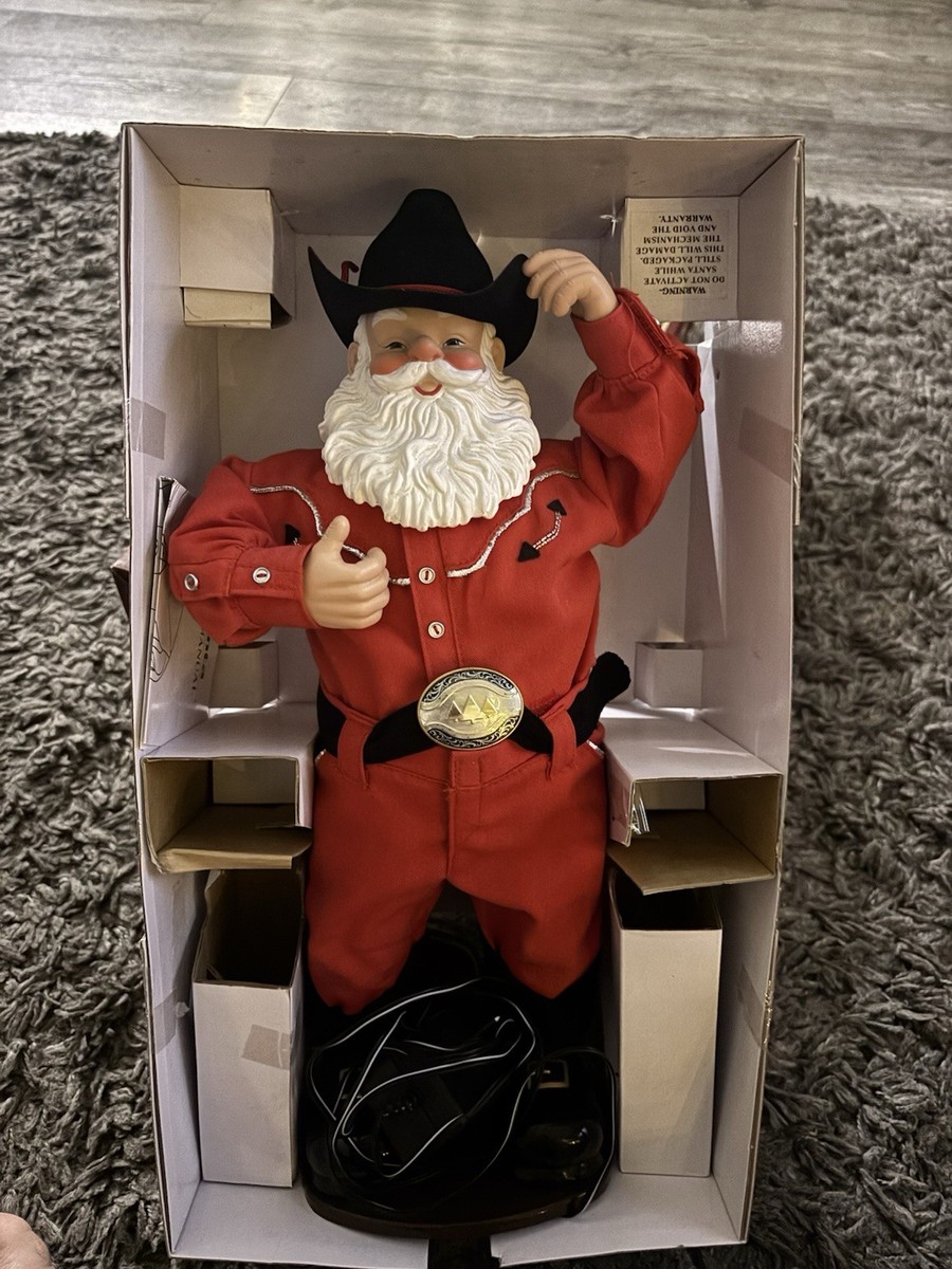 Holly Jolly Rock 62000 10 in Singing Hip-Swingin' Santa Cowboy