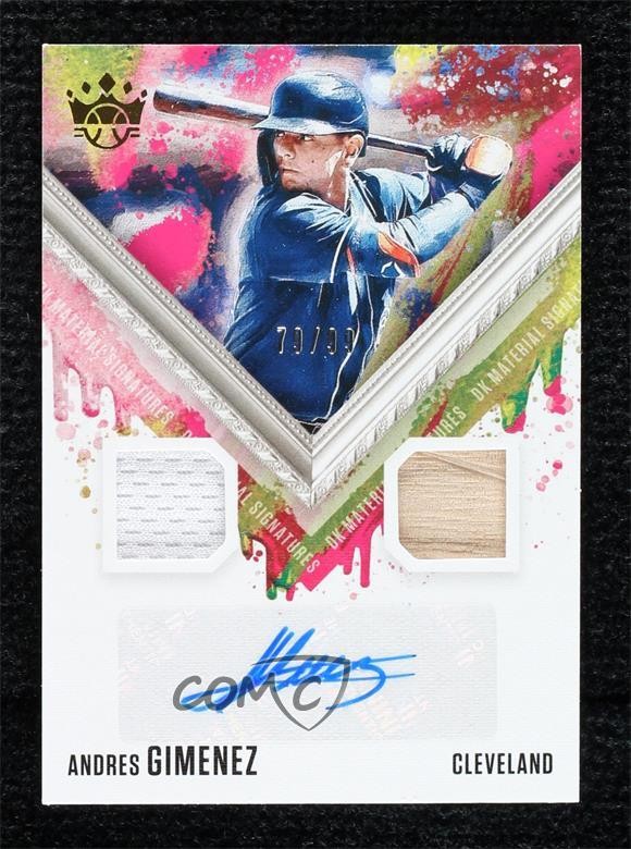 2021 Panini Diamond Kings Holo Gold 79/99 Andres Gimenez Rookie Auto RC bp9