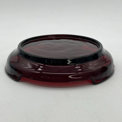 Anchor Hocking Royal Ruby Punch Bowl Stand Vintage Discontinued Base Only 6.75”