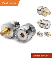 2-Pack SMA Female to UHF Female Adapters for Enhanced Radio Connectivity