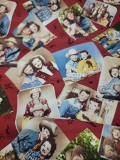 Roy Rogers Quiltstoff rot Portrait Kaufman Meterware 3 verfügbar