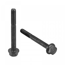 Uxcell Metric M6x55mm Hex Flange Bolts 5pcs 10.9 Grade Carbon M6x55mm Black