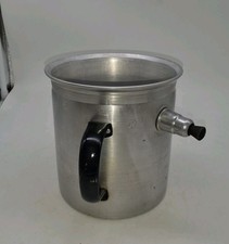 DDR Pfeifftopf  Milchtopf Pfeiffkessel doppelwandig Alu Topf H. 17 cm 2 L