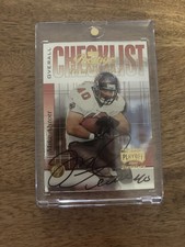 2000 Playoff Prestige Team Checklit Buccaneers Mike Alstott Autograph Card