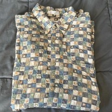 Pierre Cardin Short Sleeve Button Shirt Size XL
