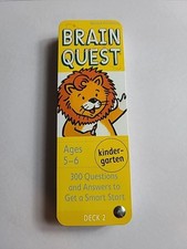 Brain Quest Kindergarten: 300 Questions and Answers to Get a smart start deck 2