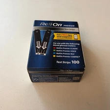 100 ReliOn Premier Test Strips EXP between 01/2027 and 03/2027, SHIP FREE