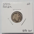 1903 Barber Dime - 90% Silver - **Free Shipping**