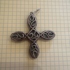 Sterling Silver And Turquoise Cross Pendant — photo 3
