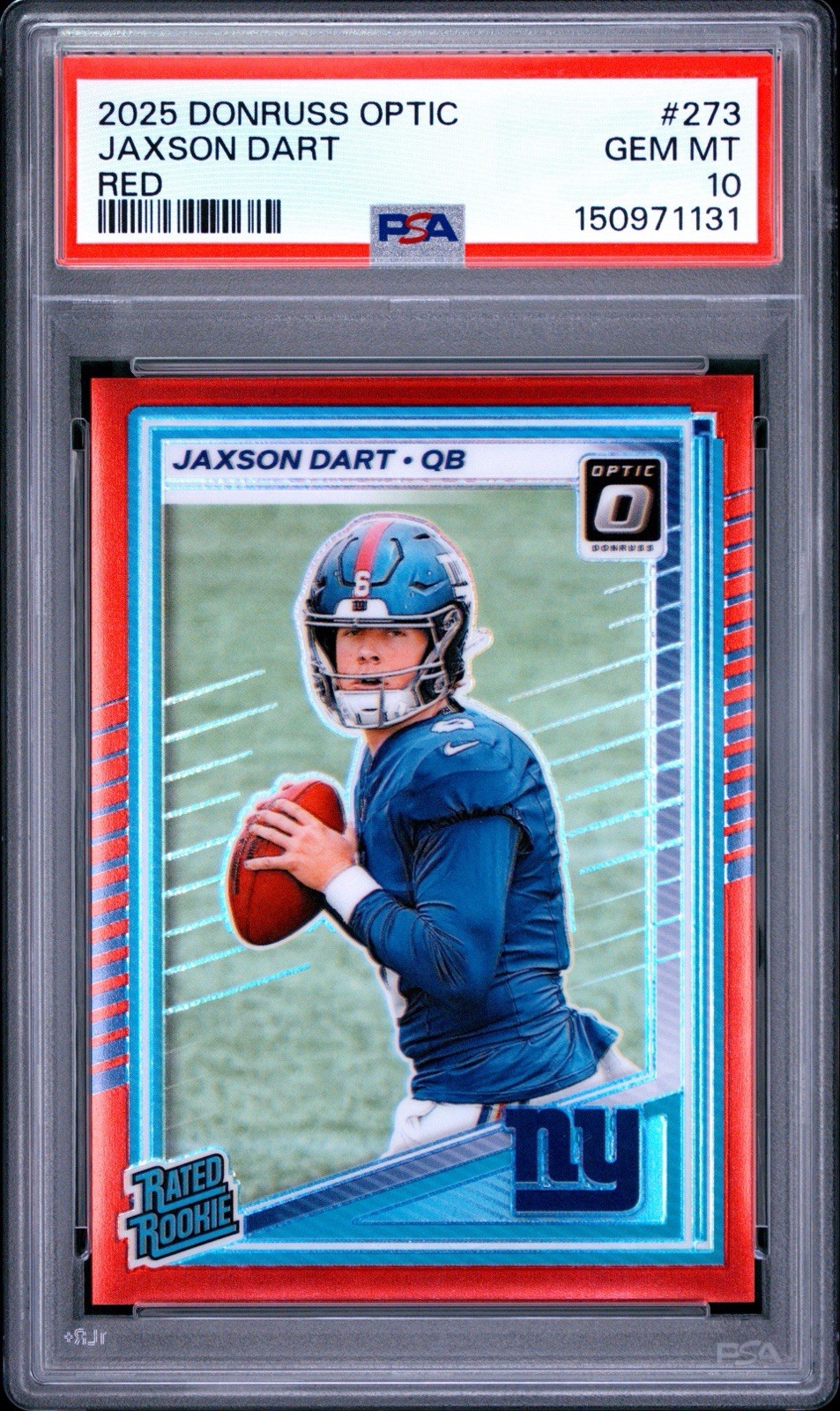 Jaxson Dart Panini Donruss Optic #273 Red