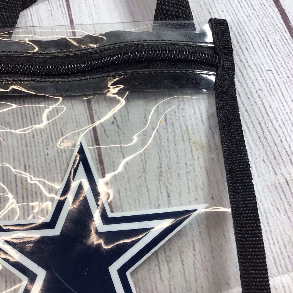 Dallas Cowboys, bolso transparente con cordón/ticket con cremallera Foto 4 de 4
