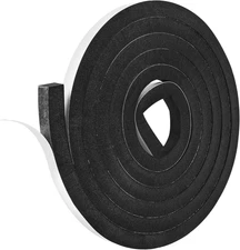 Kikerike Self Adhesive Foam Tape Weatherstrip 1/2In X 1/2In X 16.5Ft High Densit