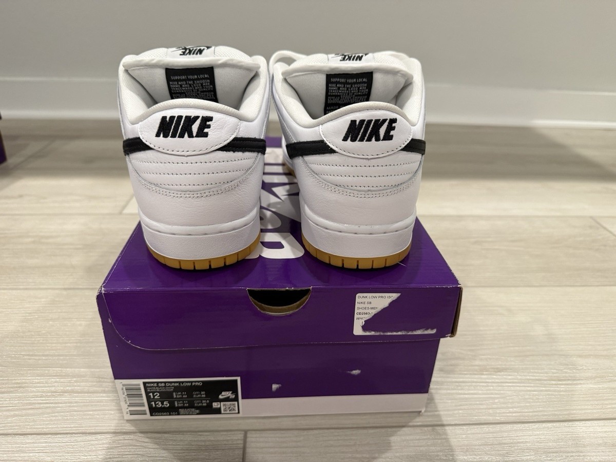 Size 13 - Nike SB Dunk Low White Gum for sale online | eBay