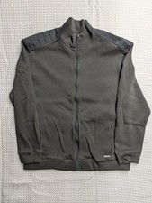 Calvin Klein Sweatshirt Jacket Mens Full Zip Fleece Mock Neck Navy Size XL