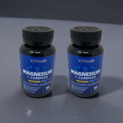 Viyouth Magnesium 7-Complex 2 Pack 120 Capsules 1000mg High Absorption