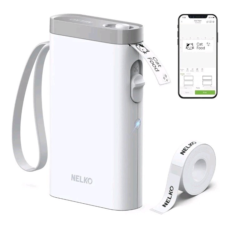Bluetooth Label Maker Machine P21 with Tape - Wireless Mini Portable Nelko Printer