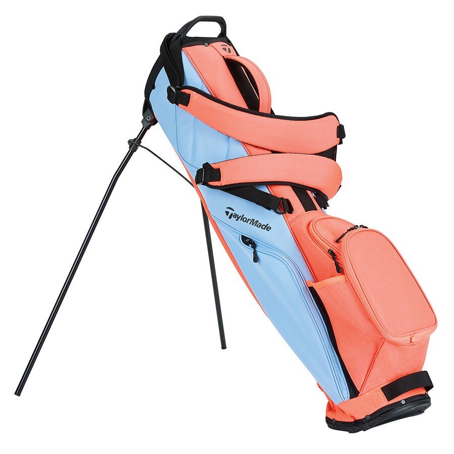 New TaylorMade Golf Ladies FlexTech Carry Stand Bag Light Blue/Coral